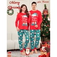 thumbnail image 3 of FEOYA Family Christmas Pajamas Sets Matching Family Sleepwear Mens Printed Pajamas Warm Night Wear Male Nightgown Winter Outfits 2-14 Years for Holiday Homewear Vacation, 3 of 6