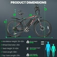 thumbnail image 3 of Gocio Peak 750W Electric Bike 26" Electric Bicycle for Adults Max 19.8mph Cruise Control System Ebike, 48V 375Wh Mountain Bike, 21 Speed for Man Woman UL2849 Certified, 3 of 11