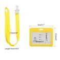 thumbnail image 2 of Uxcell 10.2x8cm Horizontal Clear Window ABS ID Badge Holder with Lanyard Yellow, 2 of 6