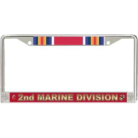 2nd Marine Division WW2 Veteran License Plate Frame