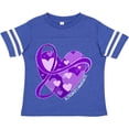 thumbnail image 3 of Inktastic Alzheimers Awareness Purple Ribbon Around Heart Boys or Girls Toddler T-Shirt, 3 of 5