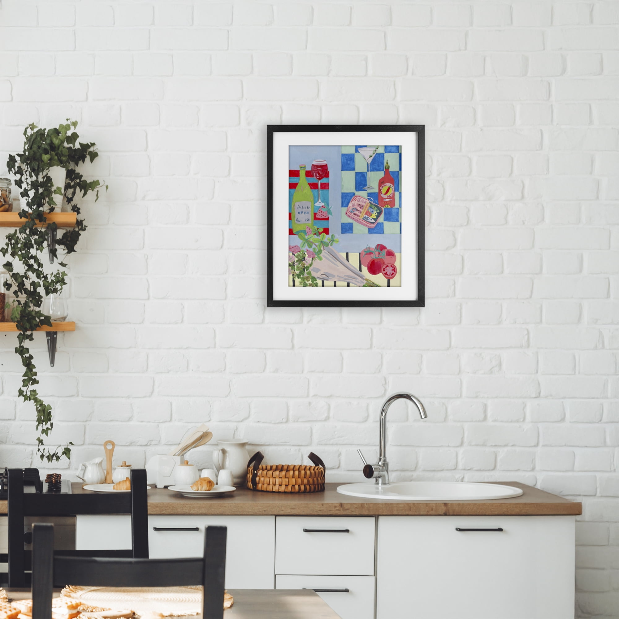 Stupell Industries Saucy Kitchen Secrets Black Framed Print Under Glass, design by Melissa Wang