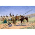 thumbnail image 2 of Emil W. Lenders 24x17 Black Ornate Framed Double Matted Museum Art Print Titled: Indians in Camp at 101 Ranch (1922), 2 of 5