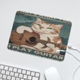 thumbnail image 5 of Cute Mouse Pad, Cat Mouse Pad, Mouse Pad Non-Slip Rubber Base Mouse Pads for Office Laptop, Cat Guitar Rock Music, Music Lovers Gift, Gifts for Friends 8x10 Inch, 5 of 7