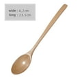 thumbnail image 3 of 1 Pc Natural Wooden Spoons Set - Long Handled Honey & Jam Stirrers for Tea/Coffee/Mixing | Eco-Friendly Kitchen Utensils Gift Set for Bakers/Tea Lovers, 1.65x 9.25 Inch, Khaki, 3 of 3