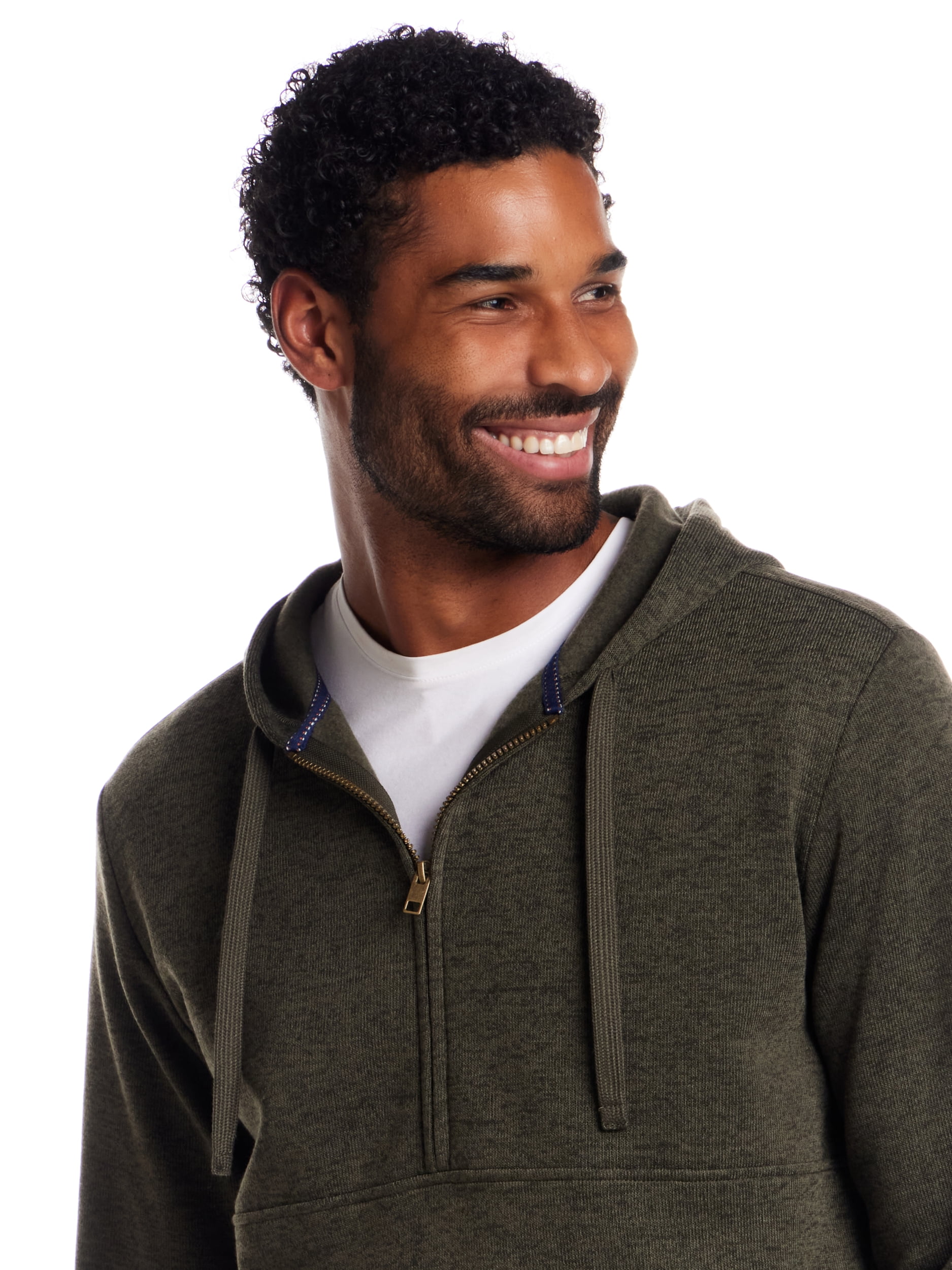 Frontier Threads Men's Long Sleeve Half Zip Pullover Hoody