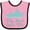 Pink and Black, variant on Inktastic My Aunt Loves Me Whale Boys or Girls Baby Bib