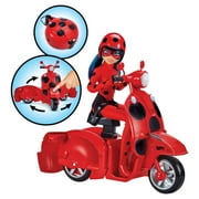 Miraculous Ladybug Switch N Go Scooter with 10.5" Fashion Doll and two Magic Charms