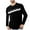 Black, variant on Zylanna Men's Long Sleeve T-Shirts, Activewear Crew Neck Stretchy Striped Casual Tops for Sport Green
