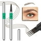 thumbnail image 2 of Xihbxyly Lápiz para Cejas, Kit de Lápiz Natural, Marcador de Cejas Microblading Resistente Al Agua, Maquillaje de Ojos de Larga Duración, Aplicador Metálico Portátil, Artículos Esenciales de Belleza,, 2 of 2