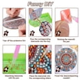 thumbnail image 3 of QEQEKAKA 8 Pcs Diamond Painting Coasters Kit with Holder, 5D Full Drill Round Diamond Art Coasters for Adults Beginners, 3 of 6
