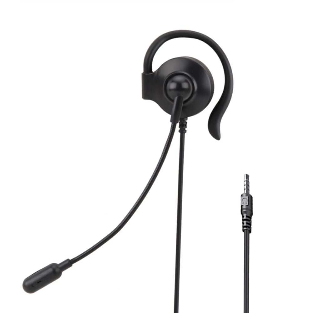Single side wired Office headset with microphone for clear call in the