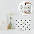 thumbnail image 7 of Unique Bargains Corduroy Makeup Bags Polka Dot Cosmetic Bag Corduroy Zipper Makeup Bag Travel Women's Make Up Bag White, 7 of 7