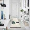 thumbnail image 4 of Yayeee Runner Rug for Bedroom 2'x6' Machine Washable Hallway Non Slip Mat, Black Cat Plants, 4 of 8