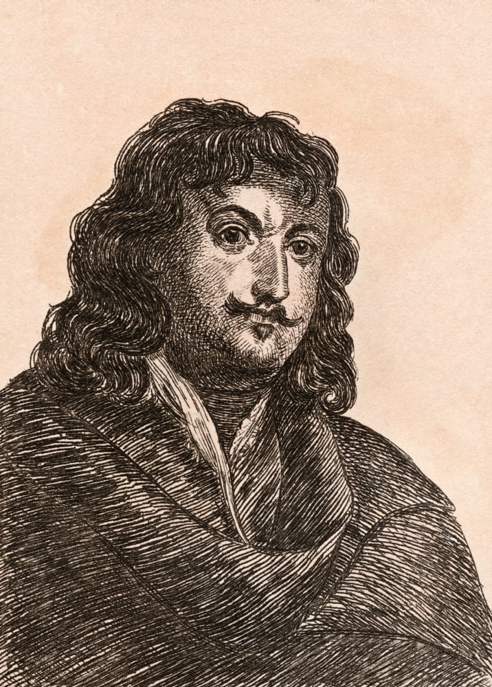 David Ryckaert Iii Aka David Ryckaert The Younger 1612 - 1661 Flemish Artist From 75 Portraits Of Celebrated Painters From Authentic Originals Etched By James Girtin Published London 1817 Canvas Art -
