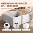 thumbnail image 4 of KFFKFF Puppy Birthing Pen, 59.8 x 59.8 x 24.0in, Suitable for Dogs and Puppies, Includes Rails and a Washable Pee Pad, Ideal for Large Breed Dogs, Color: White, 4 of 9