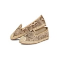 thumbnail image 4 of Women Snake Cap Toe Slip On Espadrille Flat 18893, 4 of 6