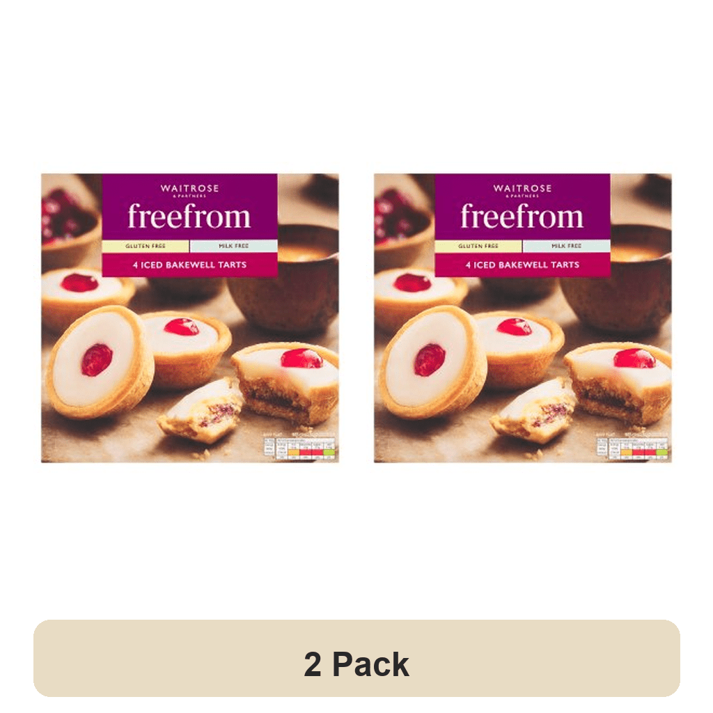 Waitrose Free From Gluten Cherry Bakewells 205g (Pack of 2)