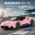 thumbnail image 3 of MIEBELY Maserati Remote Control Car, Openable Door 1:12 Scale Rc Toy Car 7.4V 900mAh Licensed 12Km/h Fast Rc Cars with Led Light 2.4Ghz Model Car for Adults Boys Girls Birthday Ideas Gift (Pink), 3 of 8