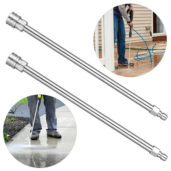 mdesiwst Pressure Washer Extension Wand Rustproof Corrosion Resistant Easy Installation Quick Connect Power Washer Extension Rod