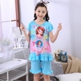 thumbnail image 1 of Conjunto de pijamas de Elsa para niños, pijamas de manga corta, ropa de verano para niñas, ropa fina de princesa de dibujos animados para el hogar, 10 105-115CM Gao Jinjia LED, 1 of 2