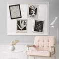 thumbnail image 4 of PixonSign Adhesive Posters Black & White Mid-Century Plants Wall Arts, Set of 4 Abstract Floral Botanical Illustrations Canvas Prints, Nature Wilderness Wall Décor for Home Decor - 11"x14", 4 of 5