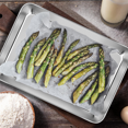 thumbnail image 3 of PEACNNG Toaster Oven Pans Set of 2 Stainless Steel Toaster Oven Tray Rectangle Size 9 x 7 x 1 inch  Rust Free & Deep Edge  Thick & Sturdy  Easy Clean & Dishwasher Safe, 3 of 7