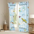 thumbnail image 3 of Homewish Cartoon Plane Black Out Curtains for Kids Children Teens,Kawaii Aircraft Curtains Pack of 2 (42x63 Each),Transportation Theme Bedroom Curtains,Ultra Soft Home Decor, 3 of 6
