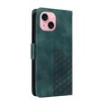 thumbnail image 4 of ELEHOLD For iPhone 14 Leather Wallet Phone Case, Embossed Diamond Folio Flip Cover, Card Holder Cash Slot, Stand Support, Wrist Strap Lanyard -Green, 4 of 10