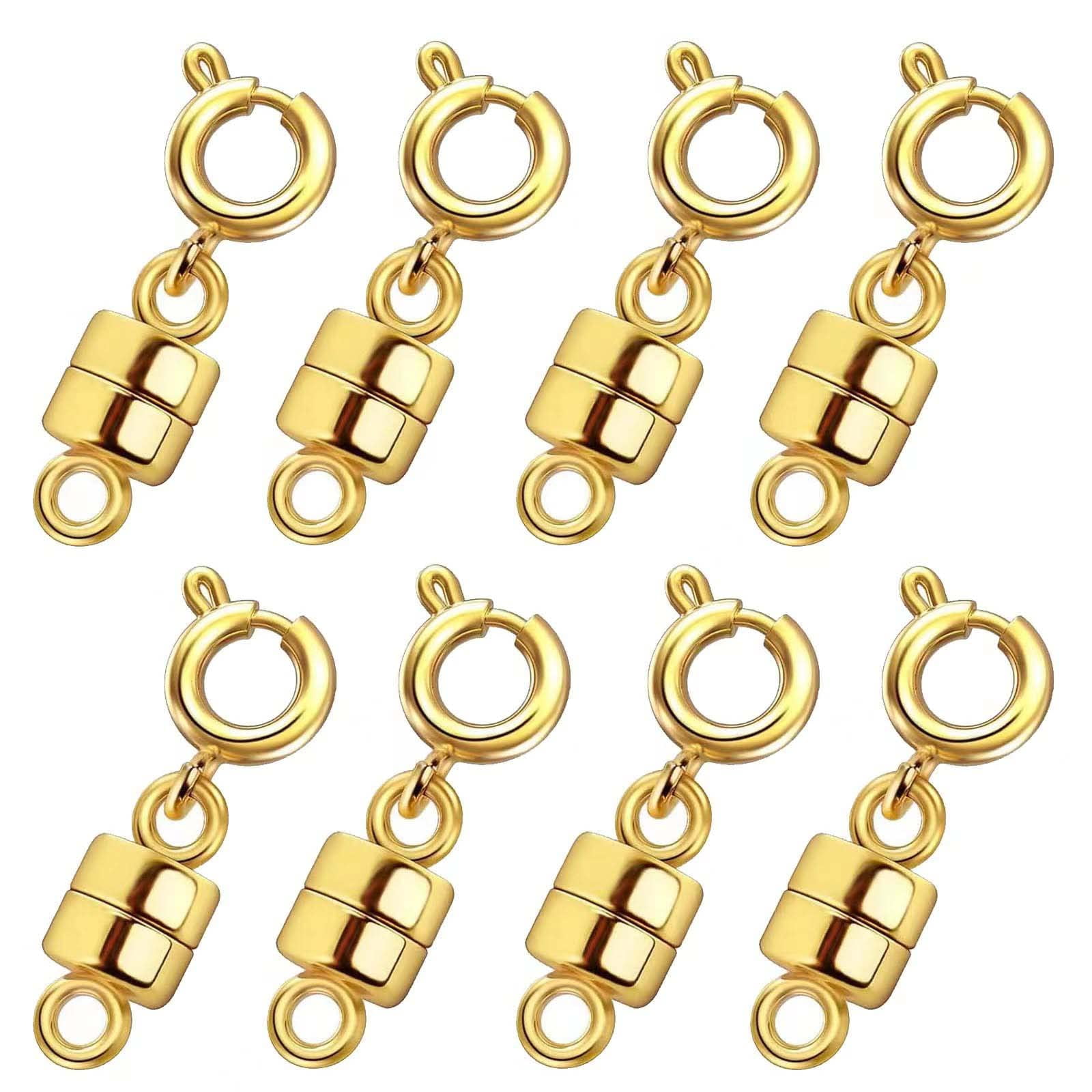 Qulltk Necklace Clasps and Closures 18K Gold and Silver Plated Bracelet