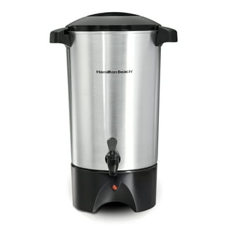 Simzone 60 Cup Commercial Coffee Maker, Quick Brewing Food Grade Stainless Steel Large Coffee Urn Perfect for Church, Meeting Rooms, Lounges, and