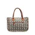 thumbnail image 2 of Perfect Stars Upcycled Canvas and Genuine Leather Trim Handbag, 2 of 5