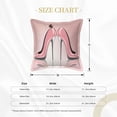 thumbnail image 4 of Bingfone Decorative Pillow Covers 18"X18" High Heel Shoes Butterfly Couch Pillow Cases Modern Farmhouse Covers For Couch Sofa Bed, 4 of 9