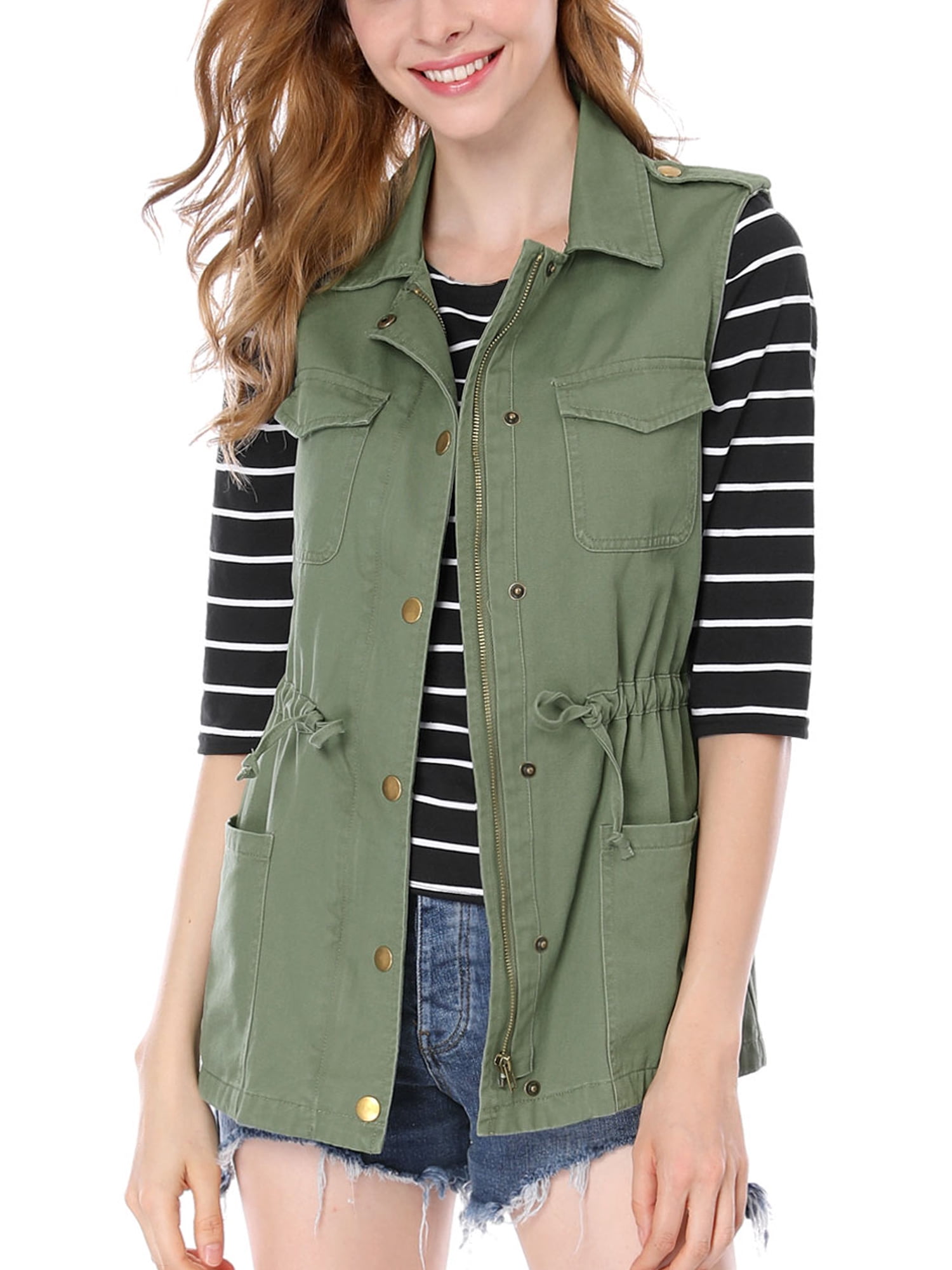 Unique Bargains Women's Drawstring 