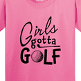 thumbnail image 4 of Inktastic Girls Gotta Golf Youth T-Shirt, 4 of 5