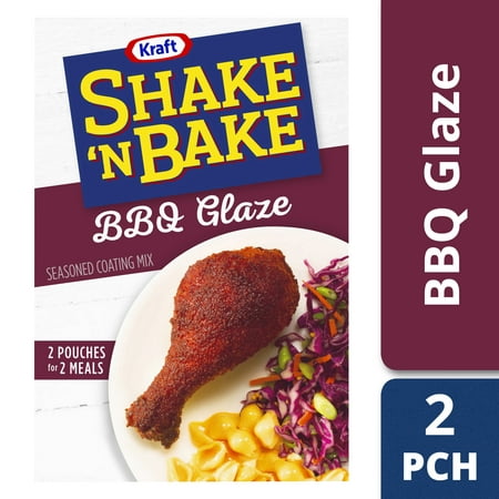 (3 Pack) Kraft Shake 'n Bake BBQ Glaze Seasoned Coating Mix, 6 oz