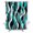 Blue, variant on Turquoise Black Shower Curtain for Bathroom, Modern Abstract Stripes Fabric Shower Curtain Set with Hooks, Waterproof Washable Bath Curtain for Bathroom Decor, 48"x72"