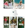 thumbnail image 4 of DLAPL Embroidered Bucket Hat for Women Men Fashion Summer Beach Fisherman Cap, Butterfly Pure White, 4 of 5