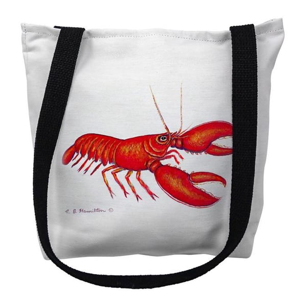 Betsy Drake TY081RM 16 x 16 in. Red Lobster Tote Bag - Medium