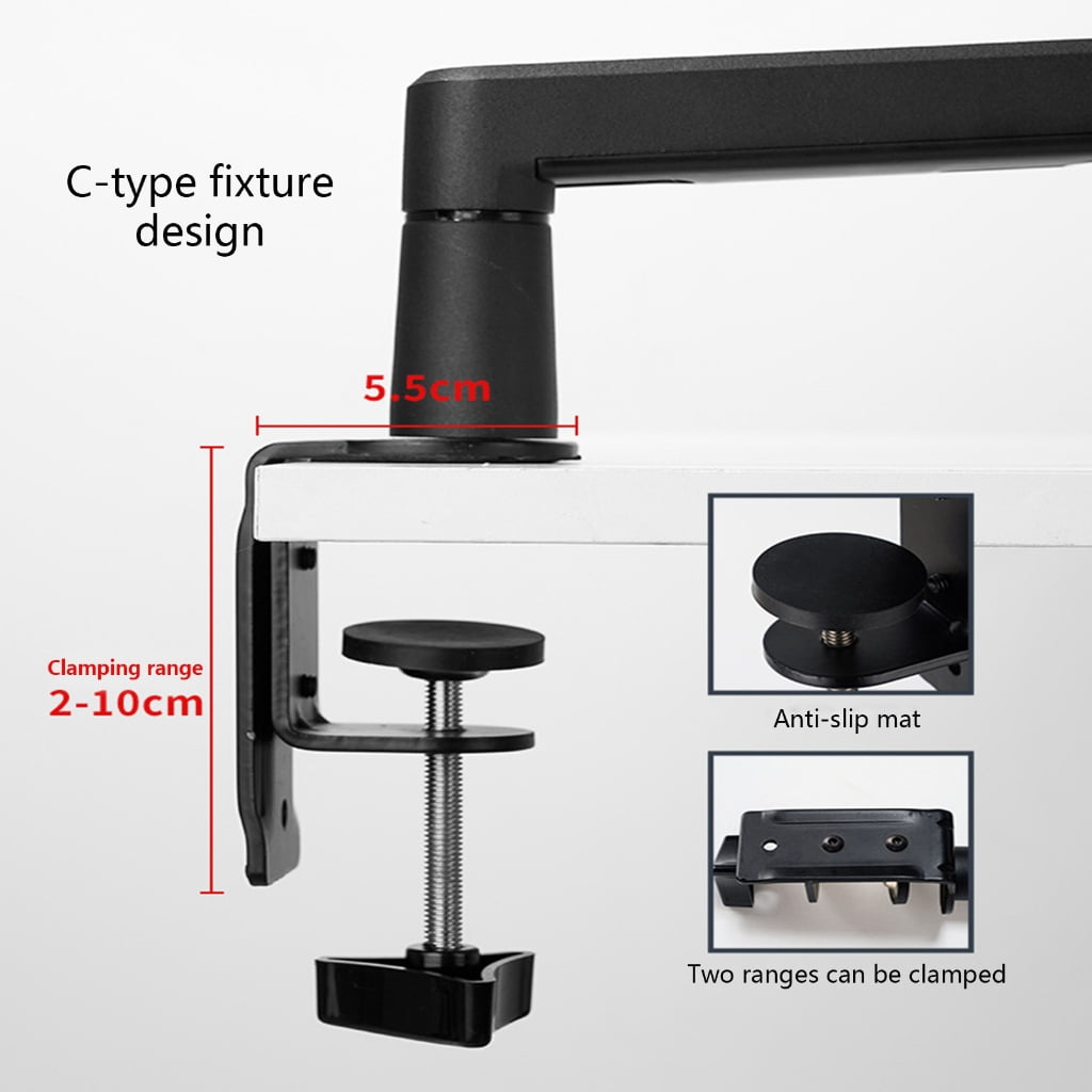 Aluminum Alloy Boom Arm Mic Stand Clamp Holder Stand For Long Time And Stability In Various Recording Setting