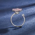 thumbnail image 3 of Anillo de cobre galvanizado con piedras preciosas de circón para mujer, nuevo anillo de moda op, 3 of 5