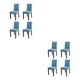 thumbnail image 2 of Injueey Funda para silla de 4 piezas para comedor - Sillas duraderas y transpirables con estilo Amplia aplicación Felpa West Lake blue lago azul del oeste 2Conjunto, 2 of 6