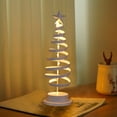 thumbnail image 6 of Xuniizn Small Christmas Tree with Lights for Desk, Iron Table Top Christmas Tree Pre-Lit with Ornaments, Mini LED Lights Christmas Tree Decorations for Home & Office, White, 6 of 7