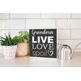 thumbnail image 4 of Grandma Love Spoil Slate Grey Heart 10 x 10 Wood Tabletop Sign Plaque, 4 of 4