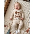 thumbnail image 4 of Cjfdfy Newborn Baby Boy Hospital Going Home Outfit Infant Baby Boys Spring Fall Winter Clothes 0 3 6 12 18 Months Letter Embroidery Waffled Long Sleeve Romper and Long Pants Set, 4 of 9