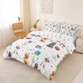 thumbnail image 2 of Homewish Birthday Party Dogs Bedding,Cartoon Pet Duvet Cover Full,White,Polkadot Reversible,3 Pieces,1 Duvet Cover and 2 Pillowcases, 2 of 6