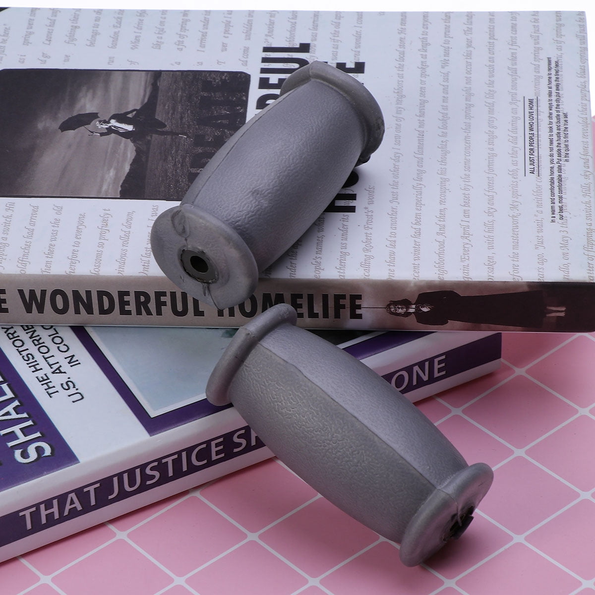Shuliwen Replacement Crutch Parts Crutch Hand Grips Kit Grey