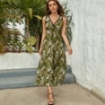 thumbnail image 3 of Autumn Leaves Camouflage Sleeveless Dress Dresses Women Summer Evening Dresses Ladies Bohemia Long Dresses, 3 of 9