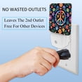 thumbnail image 3 of Peace Symbol Square LED Night Lights - Small, Portable Lighting for Any Room - Energy Efficient & Long-lasting - for Bedroom, Bathroom, and Hallway, 3 of 6