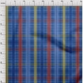 thumbnail image 3 of oneOone Silk Tabby Blue Fabric Madras Check Quilting Supplies Print Sewing Fabric By The Yard 42 Inches Wide, 3 of 4